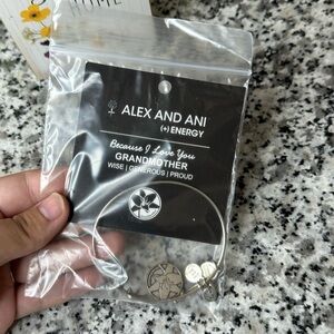 Alex and Ani + Energy Bracelet Grandmother Because I Love You Silver Bracelet